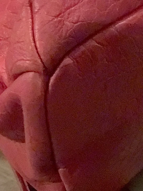 MCM Stark Large Fuchsia Croc-Embossed Leather Full Size Backpack - Picture 10 of 14